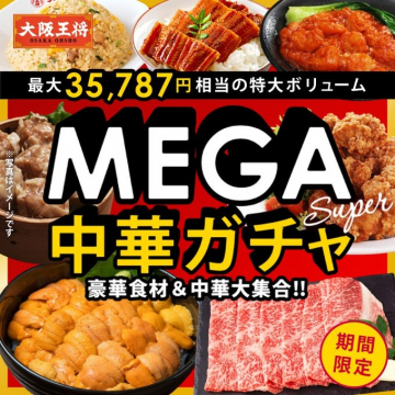 MEGA中華ガチャ！豪華食材＆中華大集合の特大ボリューム