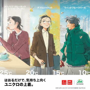 ユニクロ気温別上着コーディネート提案