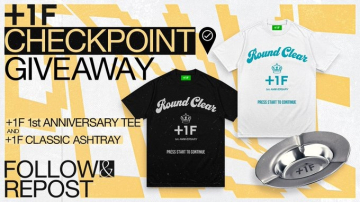 +1F 1周年記念Tシャツ・灰皿プレゼント企画