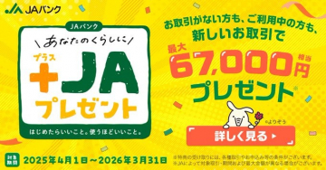 JAバンク あなたのくらしにプラスJAプレゼント