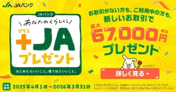 JAバンク あなたのくらしにプラスJAプレゼント