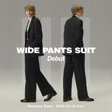 新商品ワイドパンツスーツデビュー告知