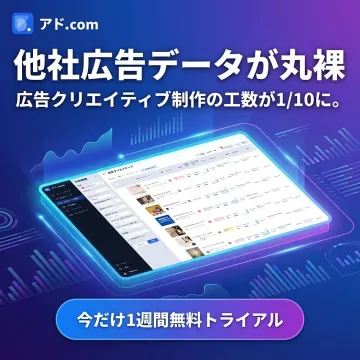 アド.com 他社広告データ分析によるクリエイティブ制作効率化