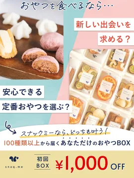 スナックミー 定番も新作も選べるおやつBOX
