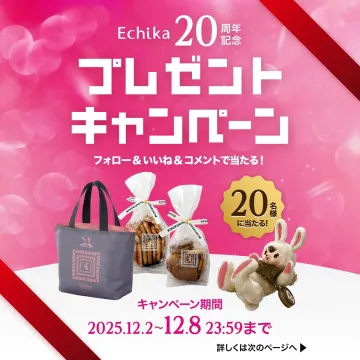 Echika20周年記念プレゼントキャンペーン
