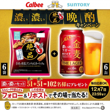 濃い濃い絶品晩酌キャンペーン プレゼント企画