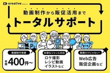 動画制作から販促活用までのトータルサポートサービス