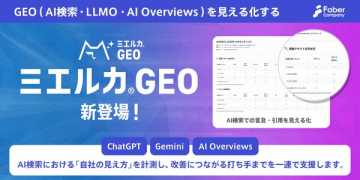 AI検索・LLMO・AI Overviews可視化SEOツール「ミエルカGEO」