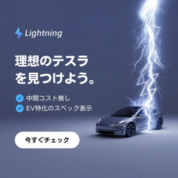 Lightning：理想のテスラを探すEV専門サービス