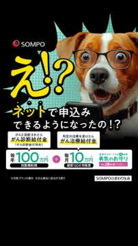 SOMPOひまわり生命のがん保険「勇気のお守り」ネット申込開始