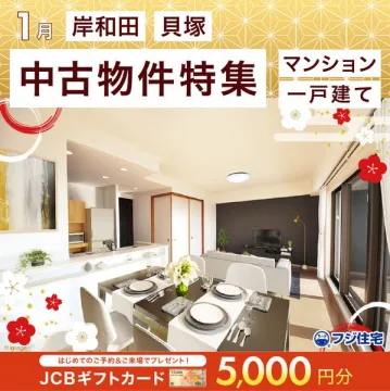 1月 岸和田・貝塚エリアのマンション・一戸建て中古物件特集