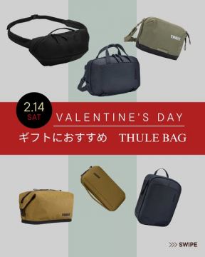 バレンタインギフトに最適なTHULEバッグ特集