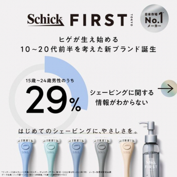 Schick FIRST 若年層向けシェービングブランド