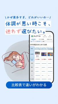 キュアベル 風邪薬選び比較・選定支援サービス