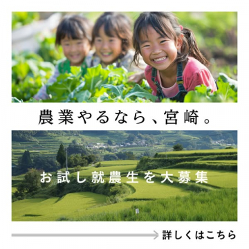 宮崎県での農業を体験できるお試し就農生を募集