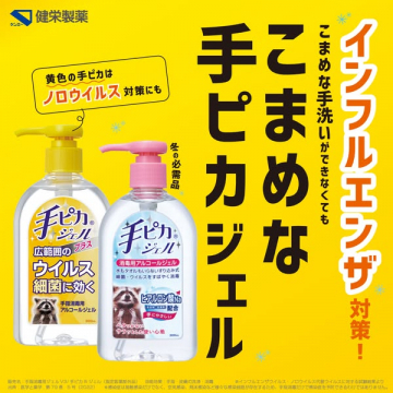 手ピカジェル：インフルエンザ・ノロウイルス対策