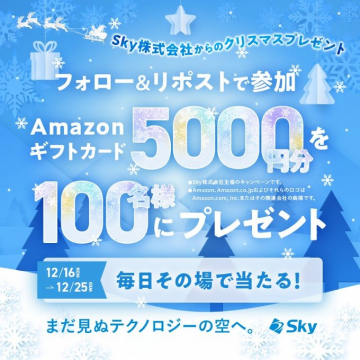 Sky株式会社 クリスマスプレゼントキャンペーン