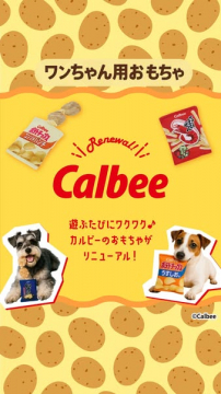 カルビー ワンちゃん用おもちゃ リニューアル