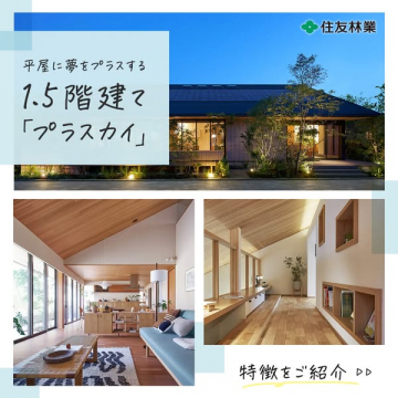 平屋に夢をプラスする1.5階建て「プラスカイ」