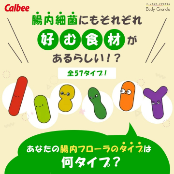 Calbee パーソナルフードプログラム Body Granola ～腸内細菌に合わせたパーソナルフード～