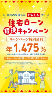 家計見直しを促進する住宅ローン借換キャンペーン