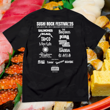 SUSHI ROCK FESTIVAL \'25 オフィシャルTシャツ