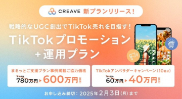 TikTokプロモーション＋運用プラン