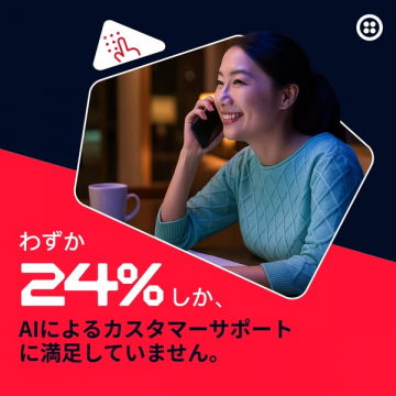 AIカスタマーサポートに関する課題提示バナー