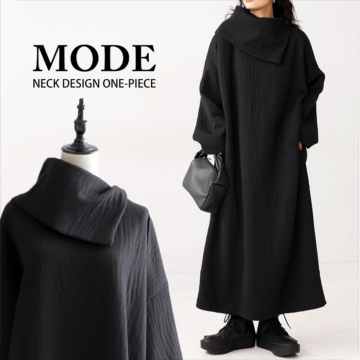 MODE ネックデザインワンピース