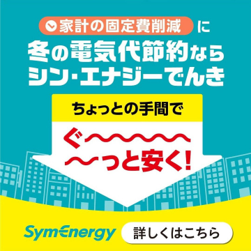 シン・エナジーでんき（冬の電気代節約をサポートする新電力サービス）