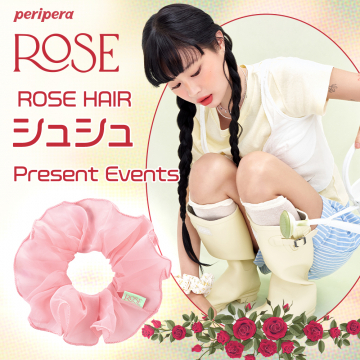 Peripera ROSE HAIR シュシュ プレゼントイベント