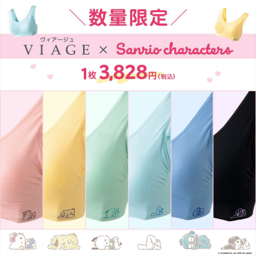 VIAGE×Sanrioキャラクターズ 限定コラボレーションナイトブラ