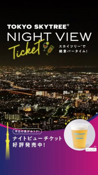 東京スカイツリー夜景チケット（夜景観賞用入場チケット）