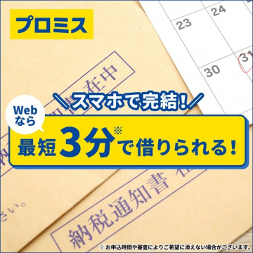 プロミス Webで簡単！最短3分で借りられるキャッシングサービス