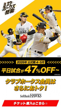 ホークス公式戦平日割引チケット