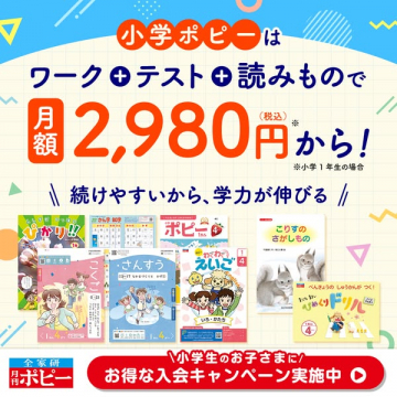 小学ポピー　月刊ワークと読み物で学べる定期教材
