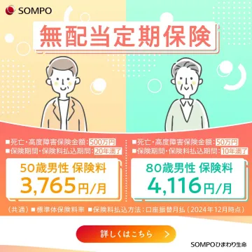 無配当定期保険（年齢別の保険料シミュレーション）