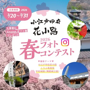 小江戸甲府 花小路 春のインスタ写真コンテスト