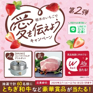 栃木のいちごで愛を伝えようキャンペーン