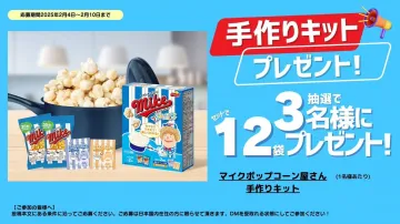 マイクポップコーン屋さん 手作りキット プレゼントキャンペーン