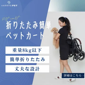 軽量折りたたみペットカート（小型犬用）