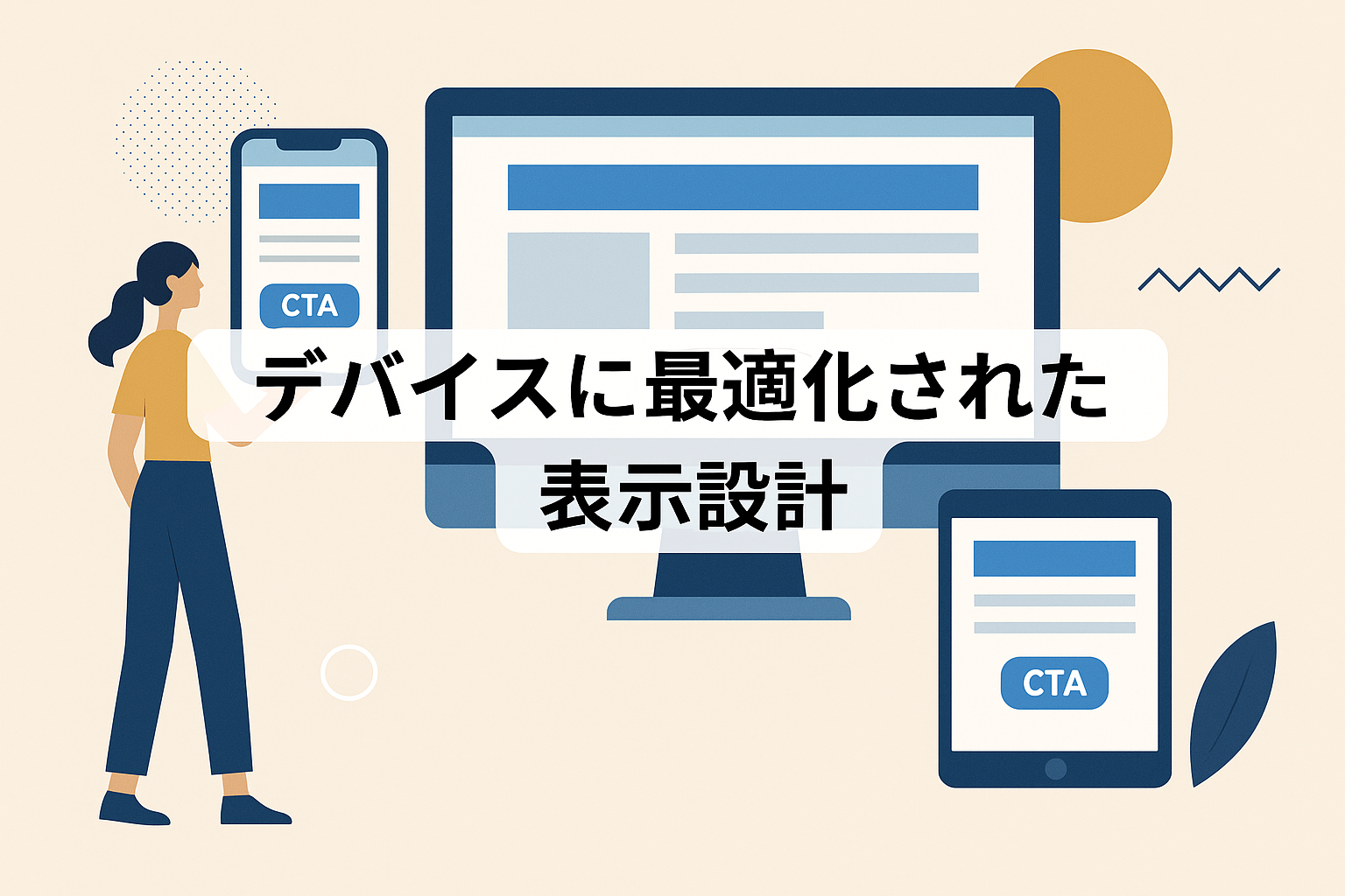 デバイスに最適化された表示設計