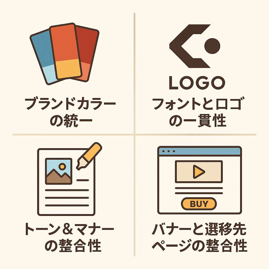 ブランドと一貫性を持たせる工夫