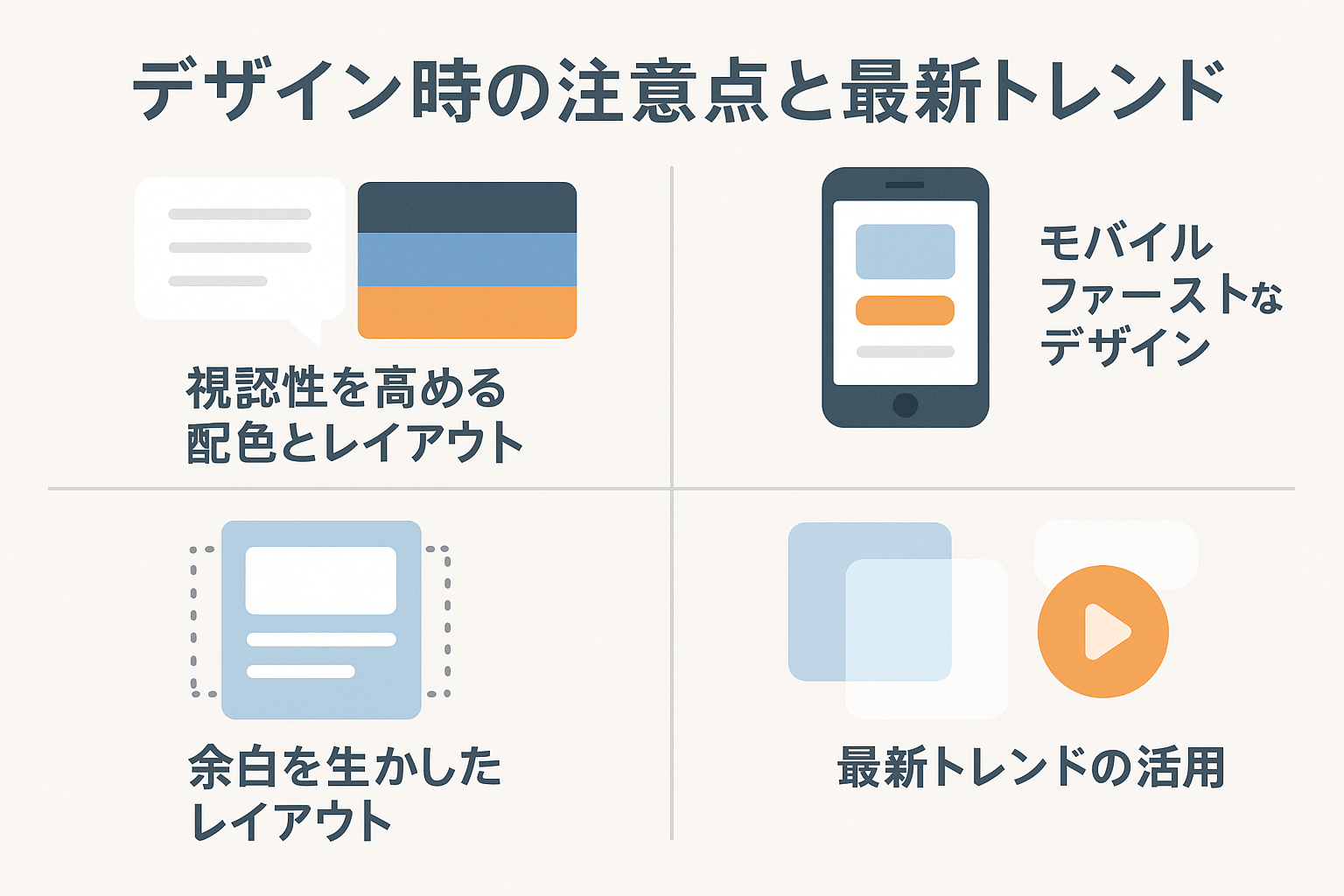 デザイン時の注意点と最新トレンド