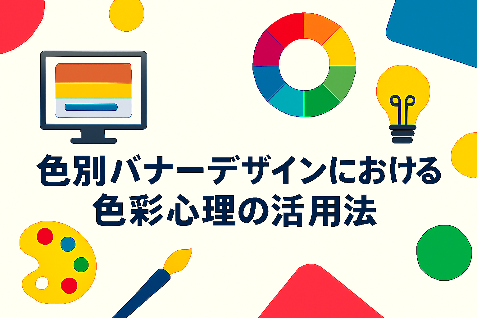【色別】バナーデザインにおける色彩心理の活用法