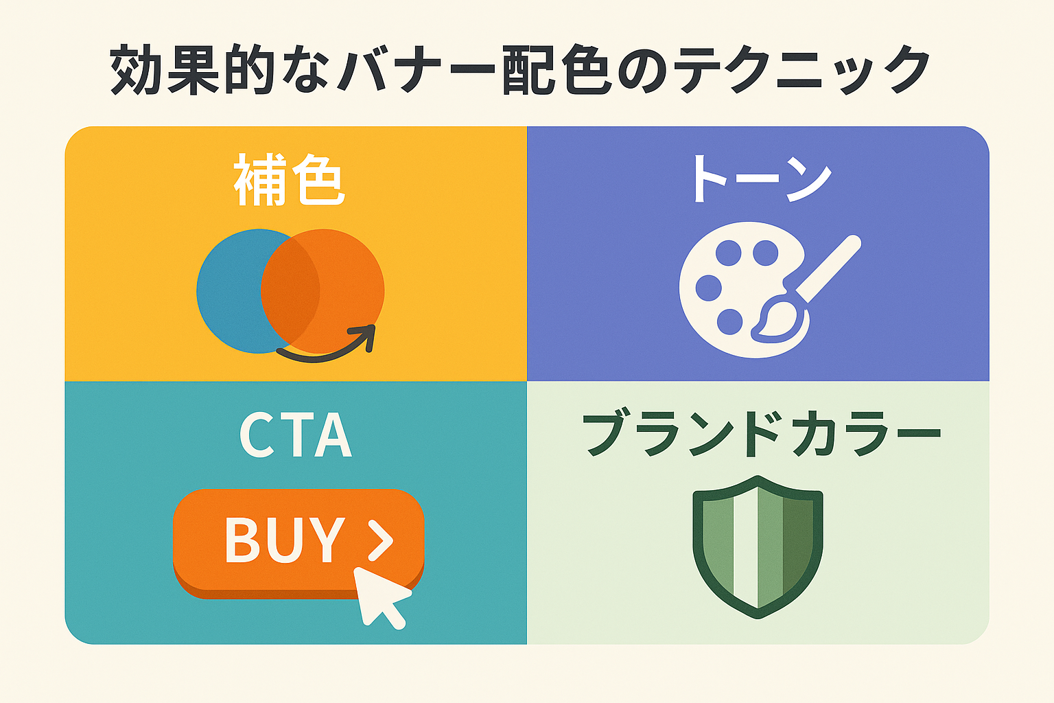 効果的なバナー配色のテクニック  