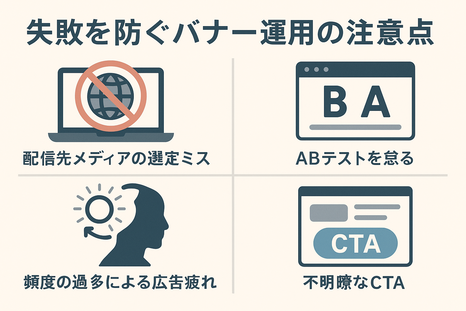 失敗を防ぐバナー運用の注意点