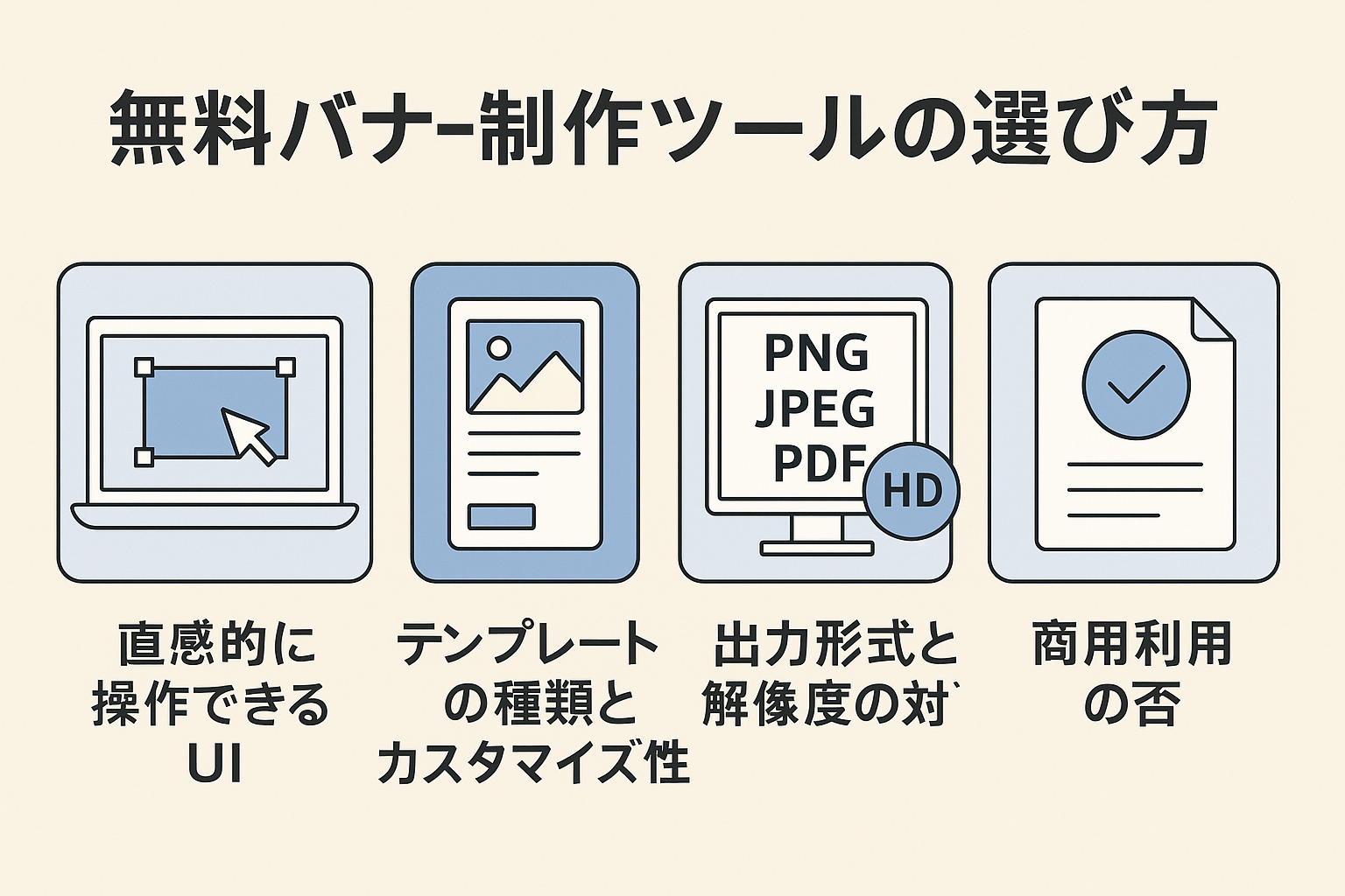 無料バナー制作ツールの選び方