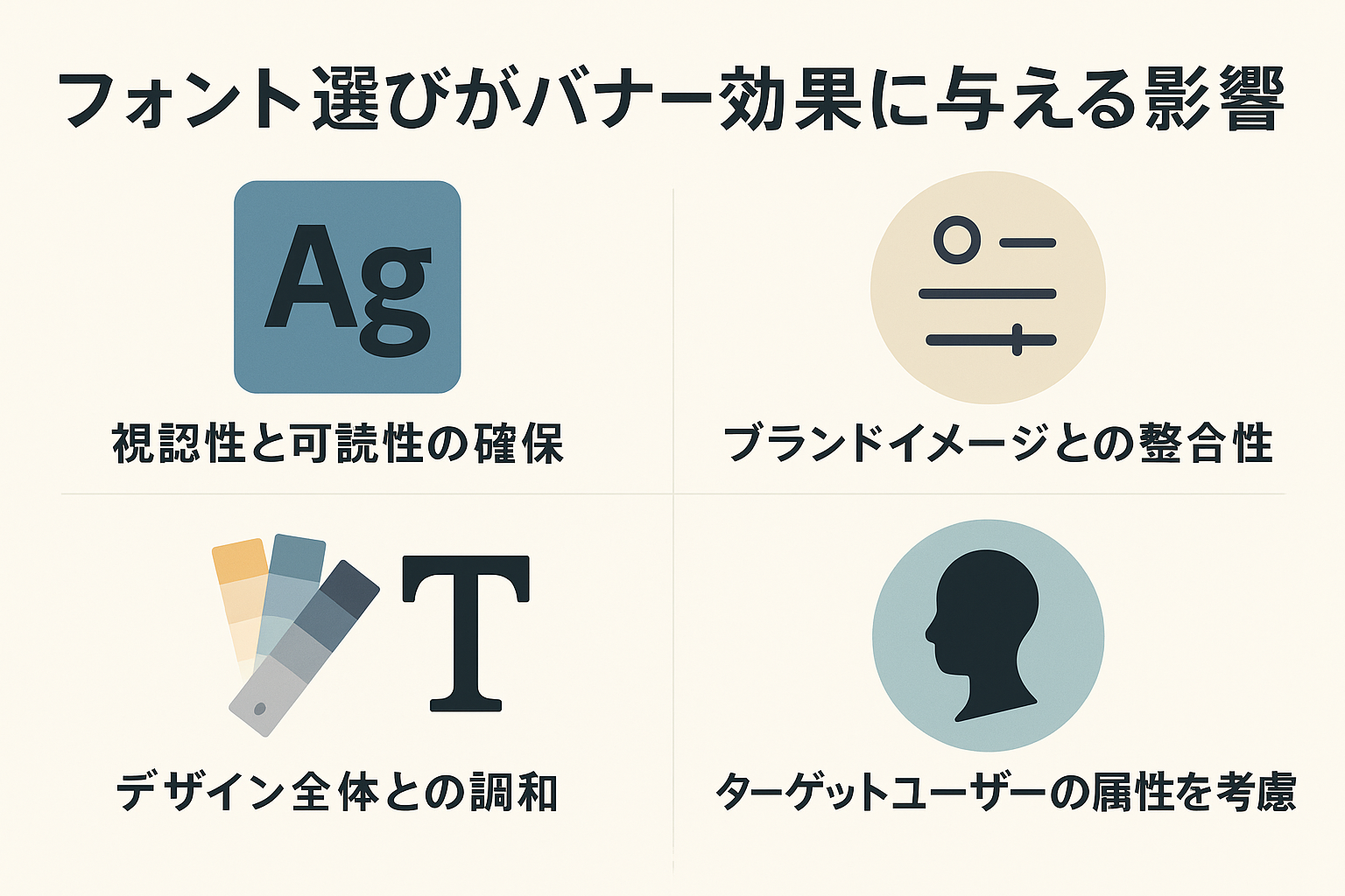 フォント選びがバナー効果に与える影響