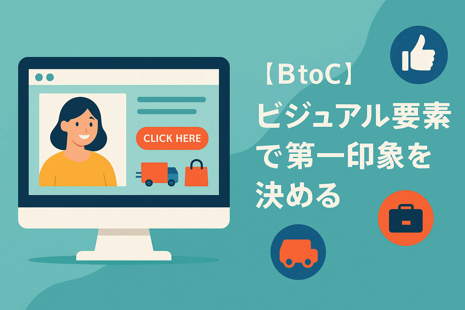 ビジュアル要素で第一印象を決める